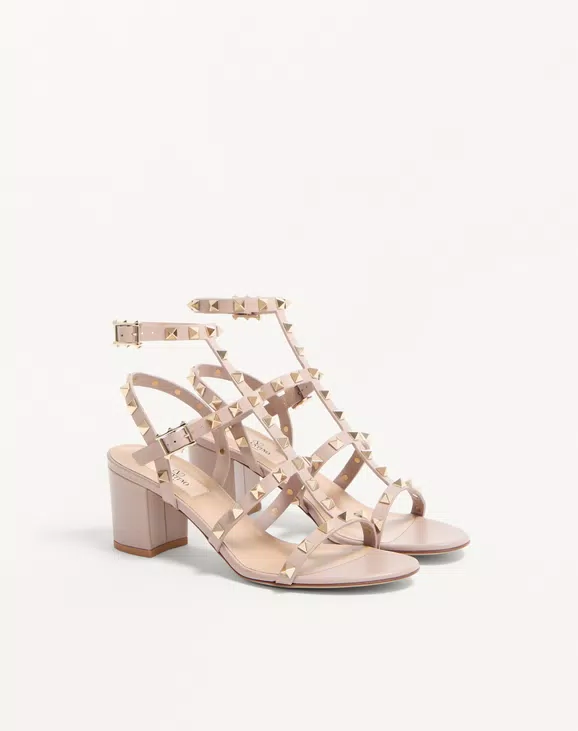 Valentino Rockstud Calfskin Ankle Strap Sandal 60 Mm - Image 6